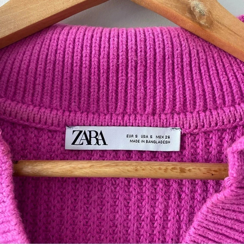 Zara Balloon Sleeve Knit Sweater Size Small​​​​